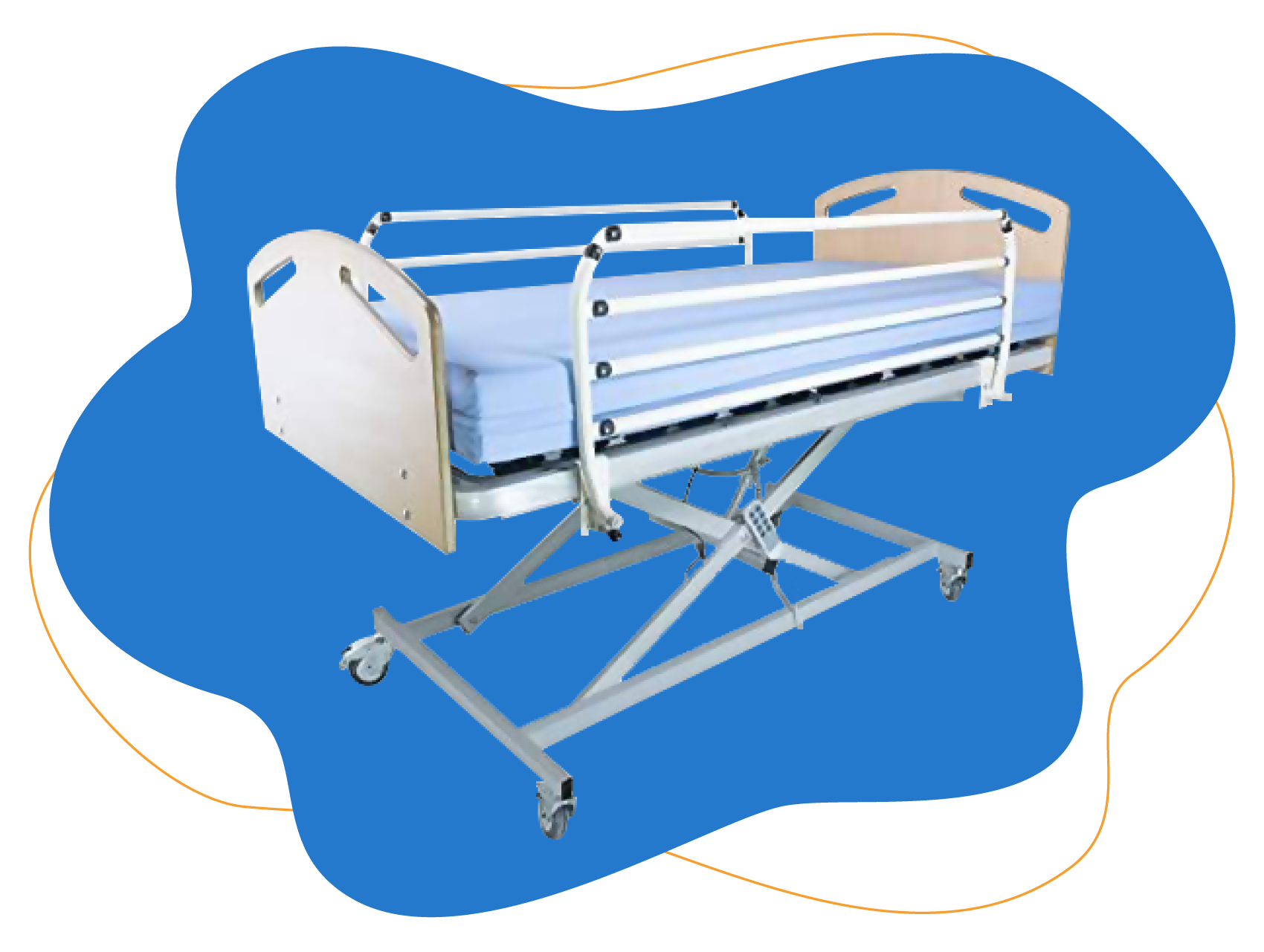 Cama articulada con carro elevador LTDM