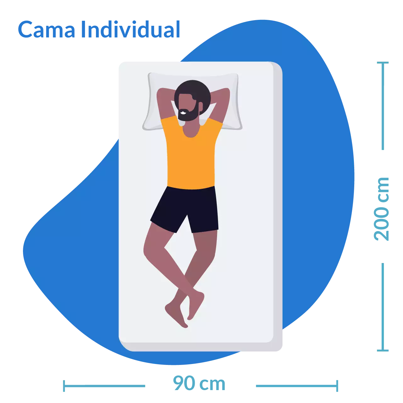 medidas cama de 90