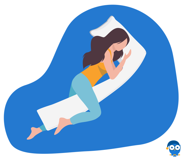 almohada en forma de 7