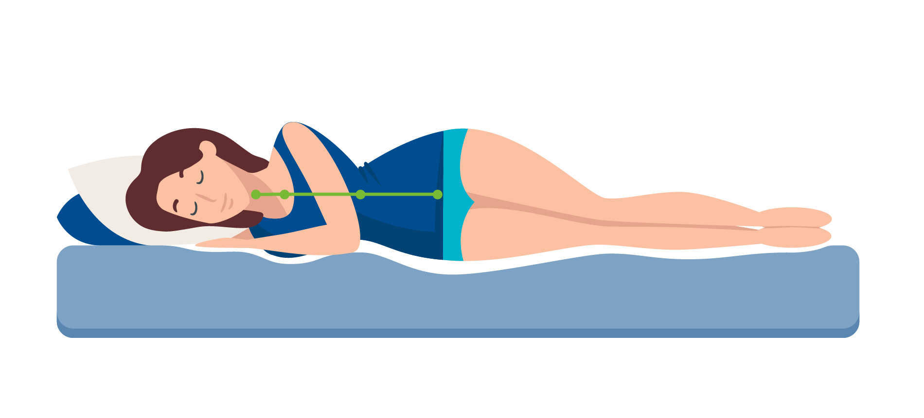 colchon espalda alineada