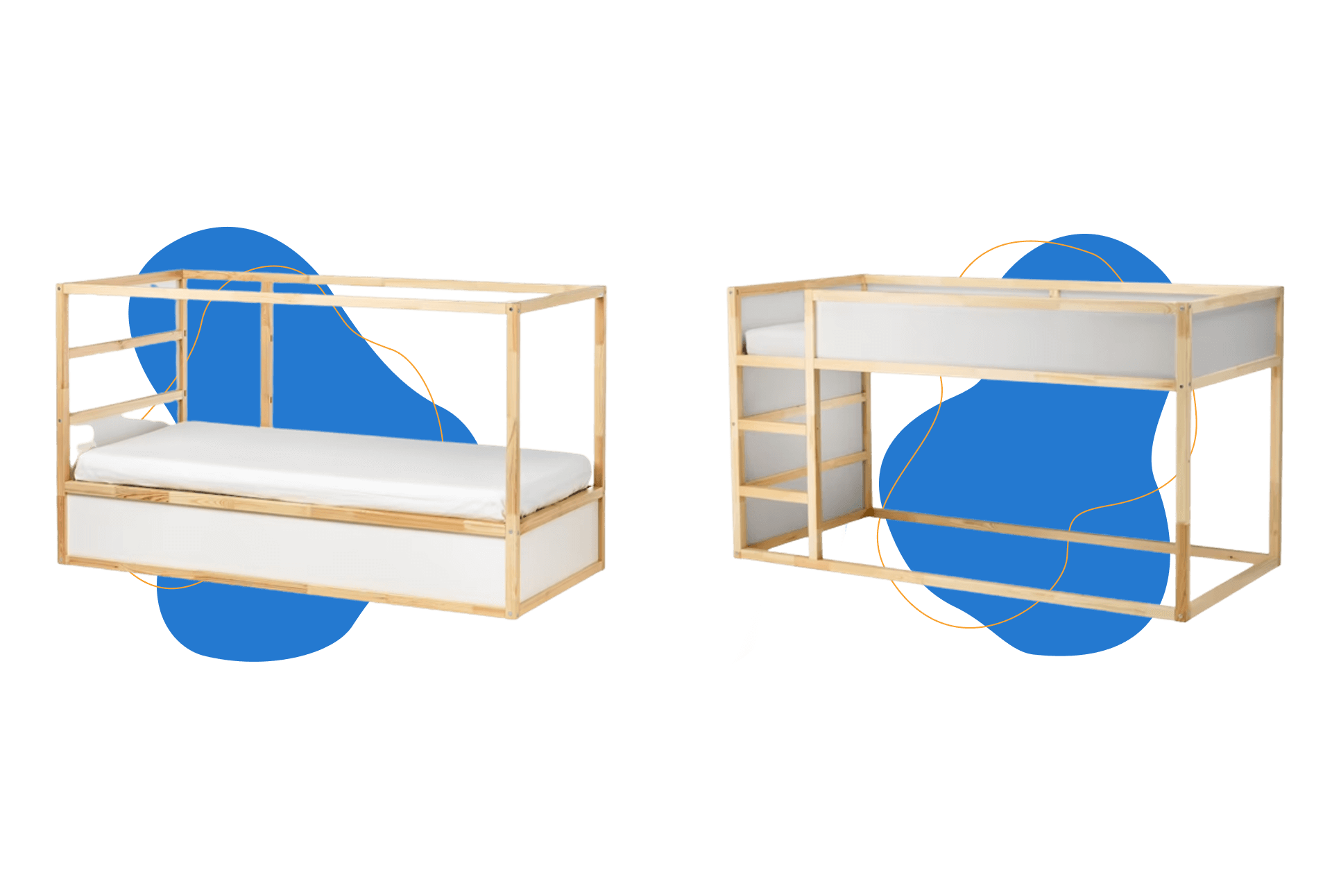 cama infantil ikea kura