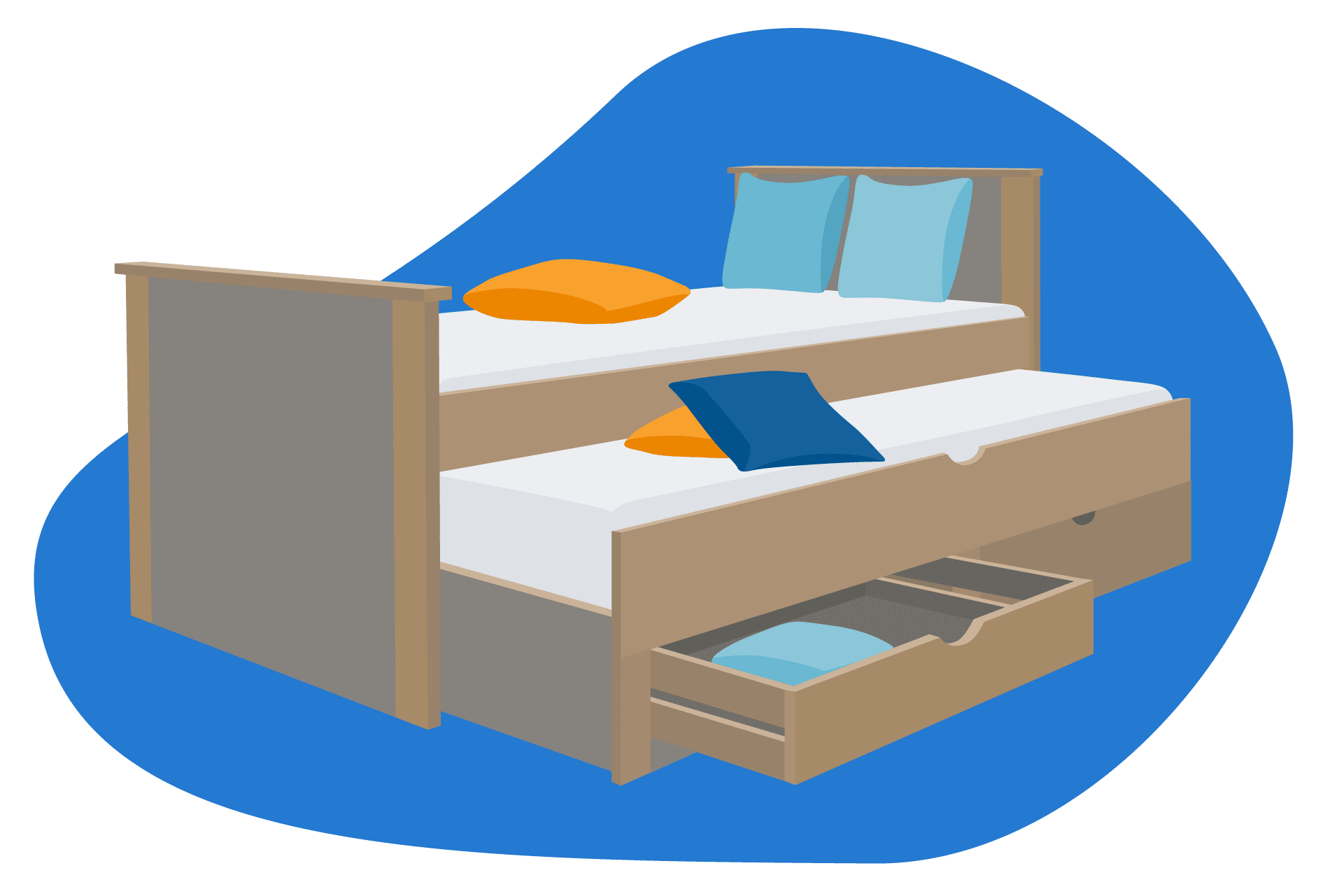 cama nido con cajones