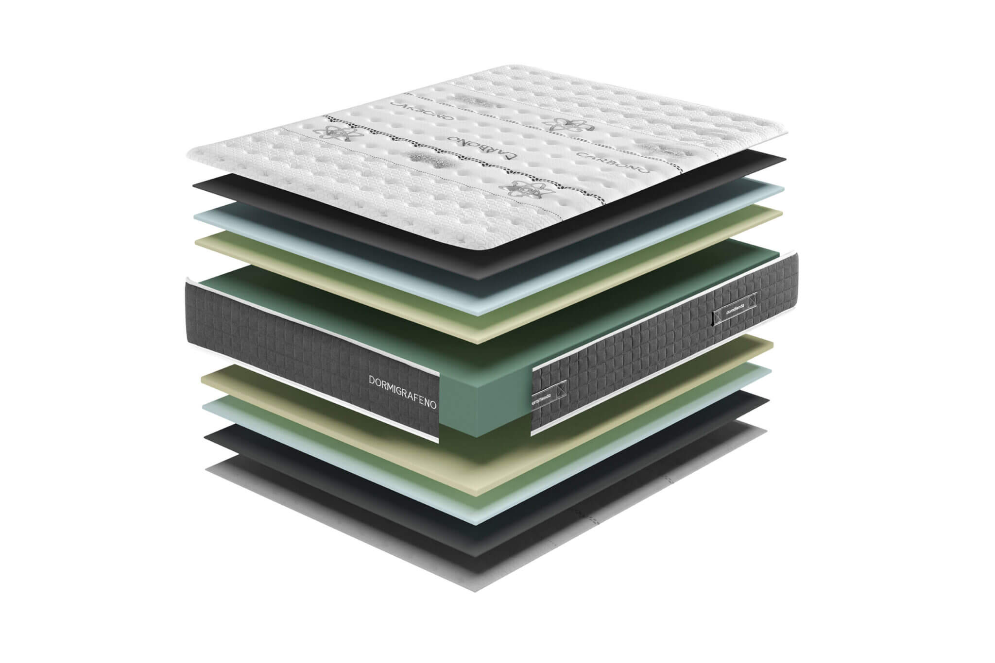 dormitienda colchón Dormigrafeno capas