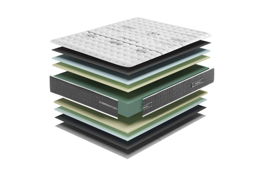 dormitienda colchón Dormigrafeno capas