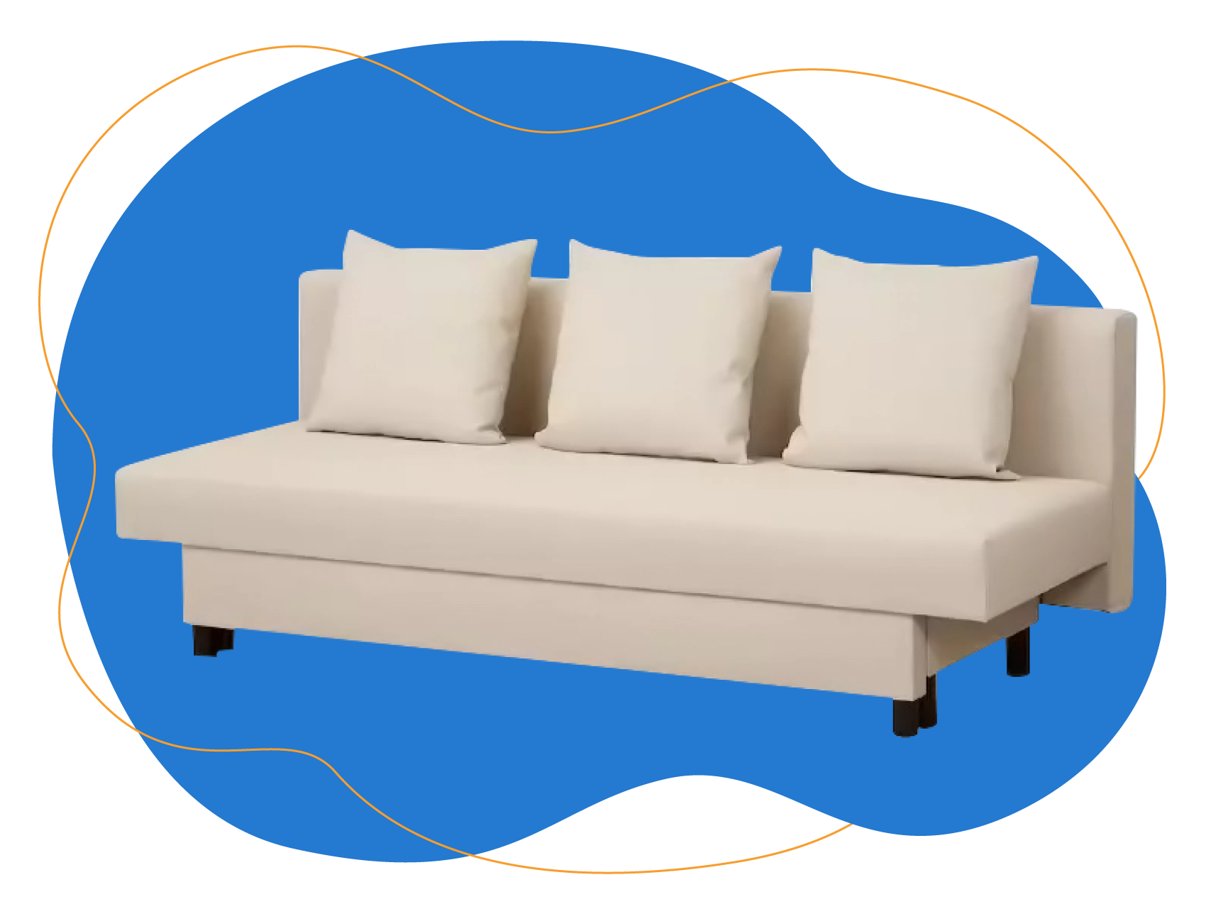 sofá cama ikea asarum