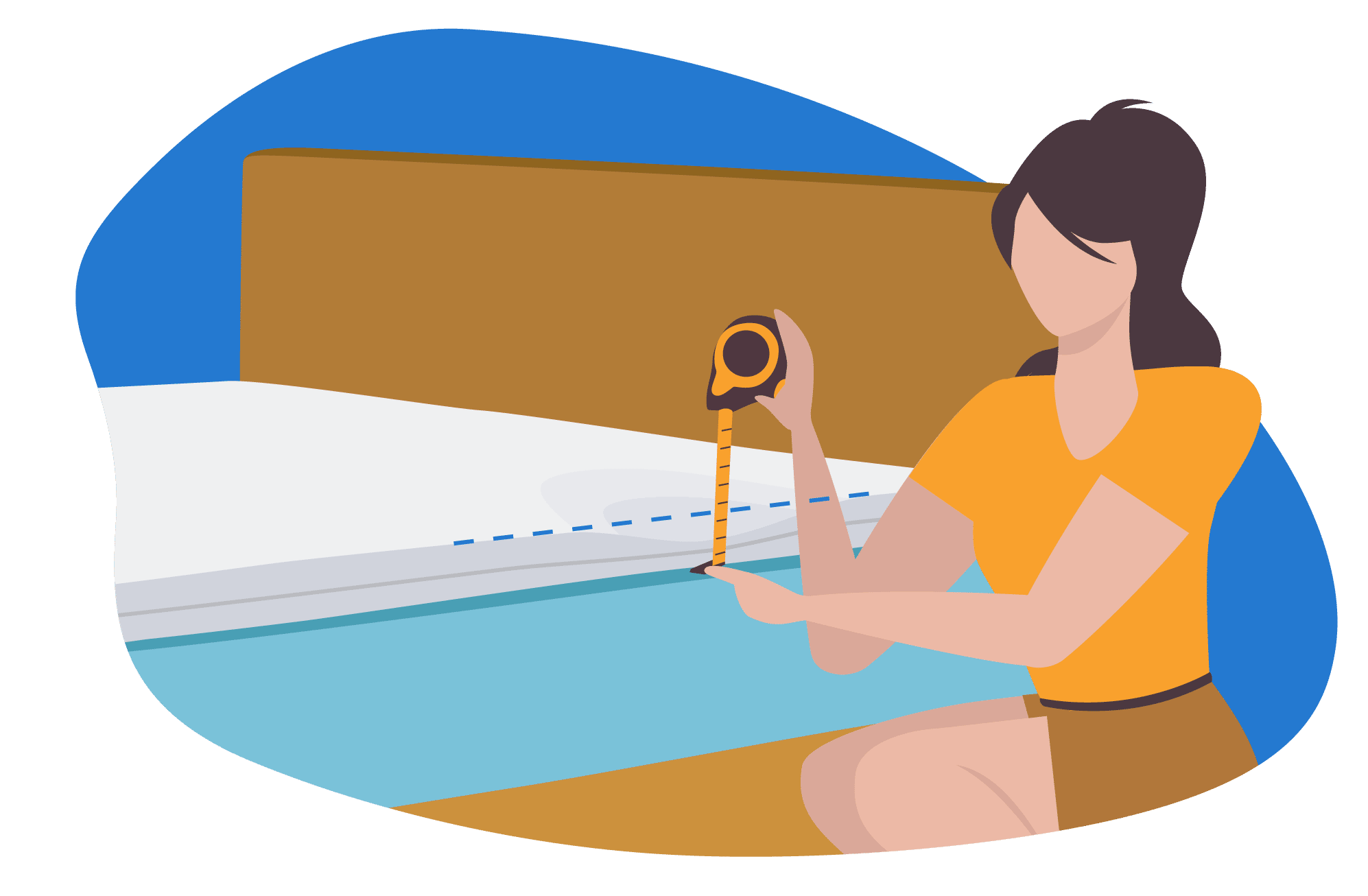 Topper altura y grosor