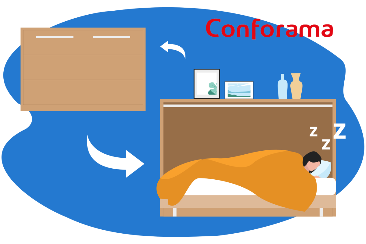Camas abatibles Conforama