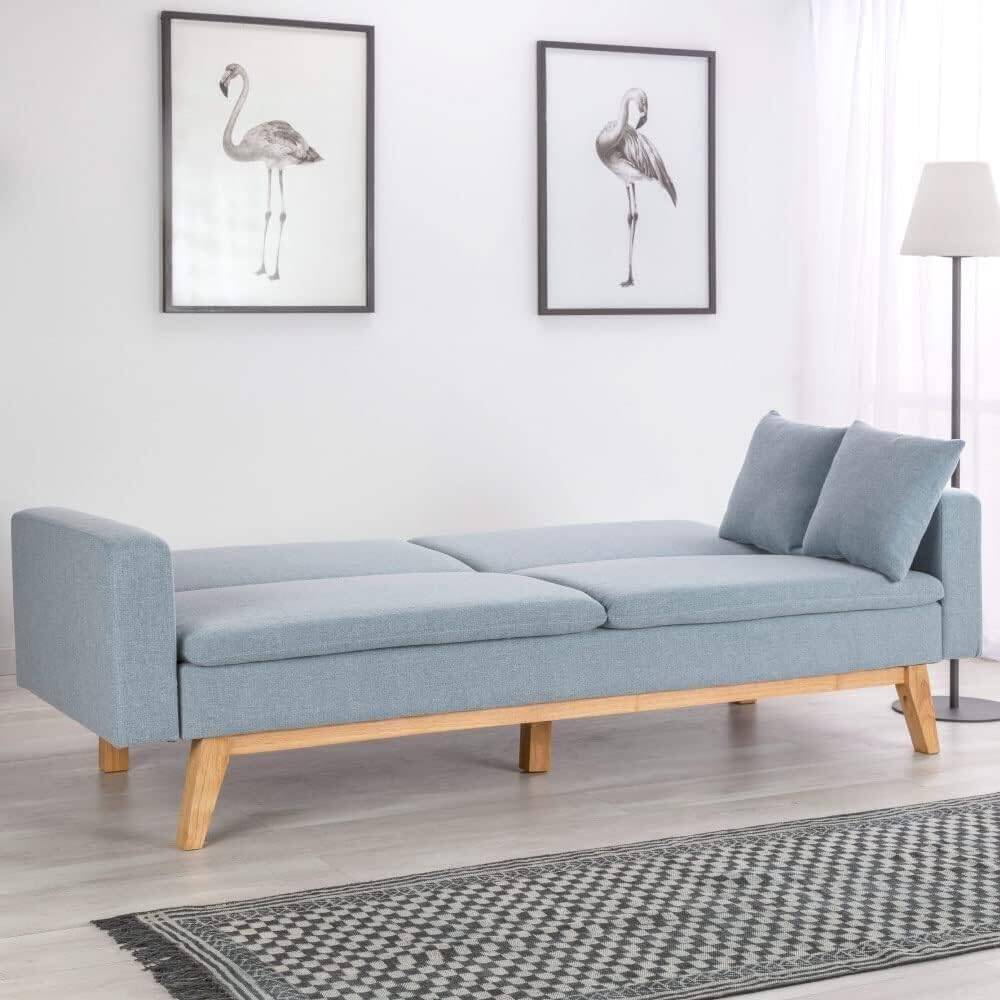 Sofá cama Don Descanso abierto.