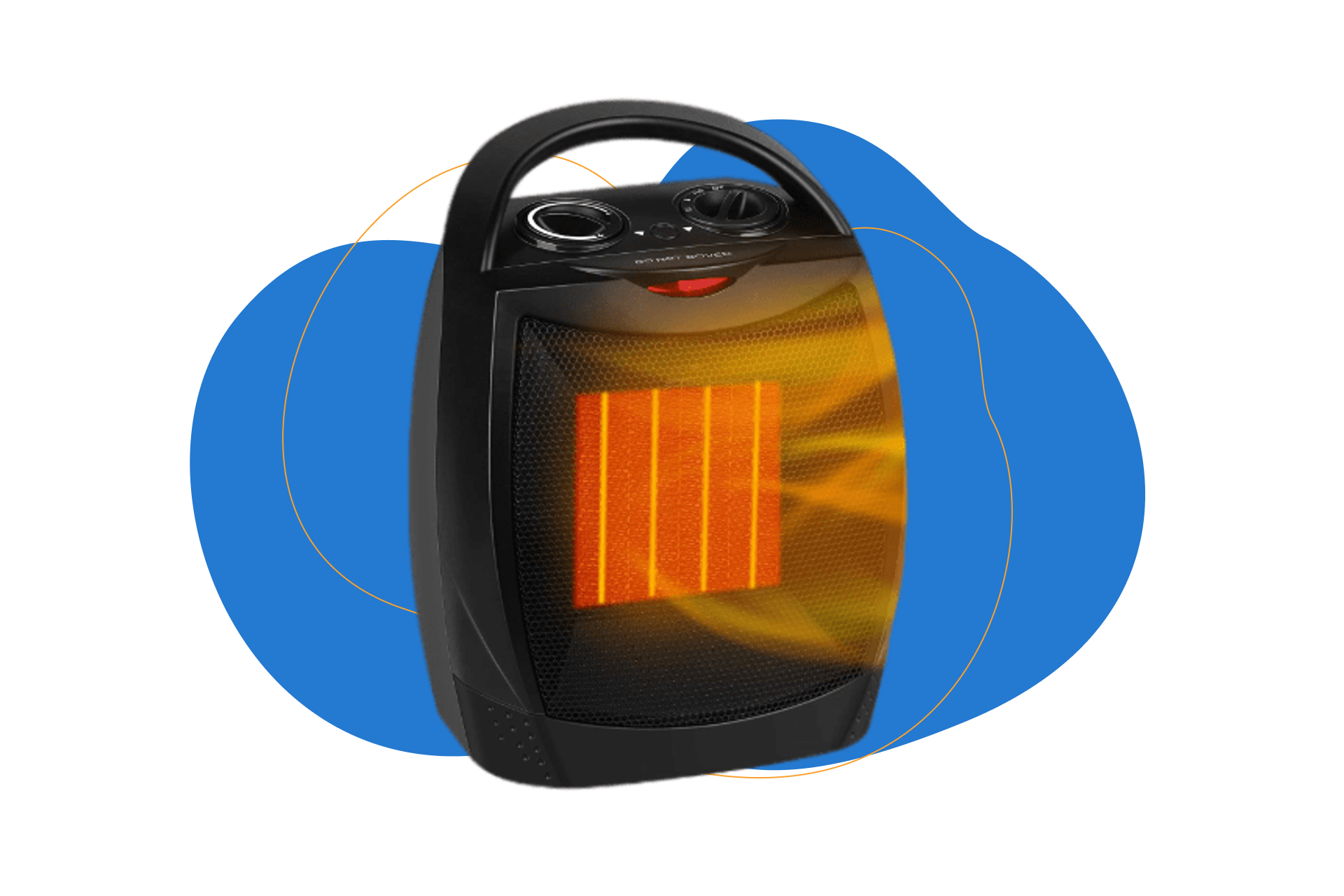 Givebest Calefactor baño bajo consumo con control remoto 800 W