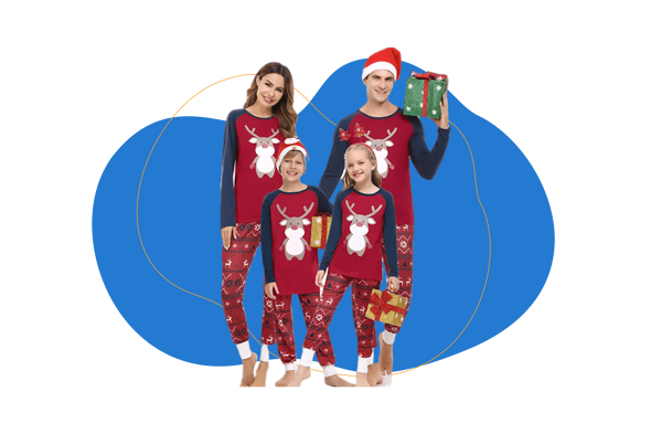 Aseniza Pijamas Navidad Familia