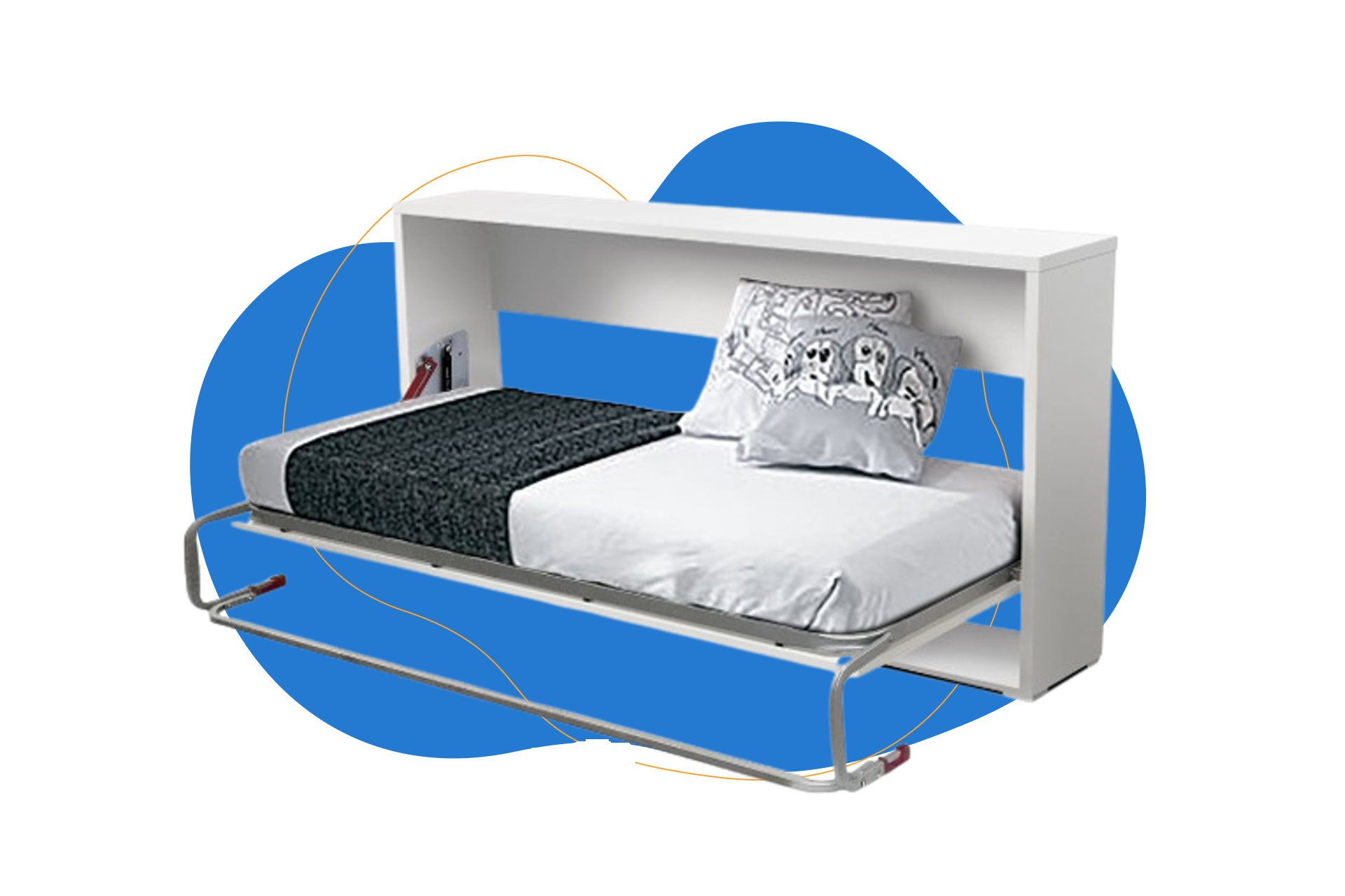 Cama Abatible Horizontal Plegable de Pared