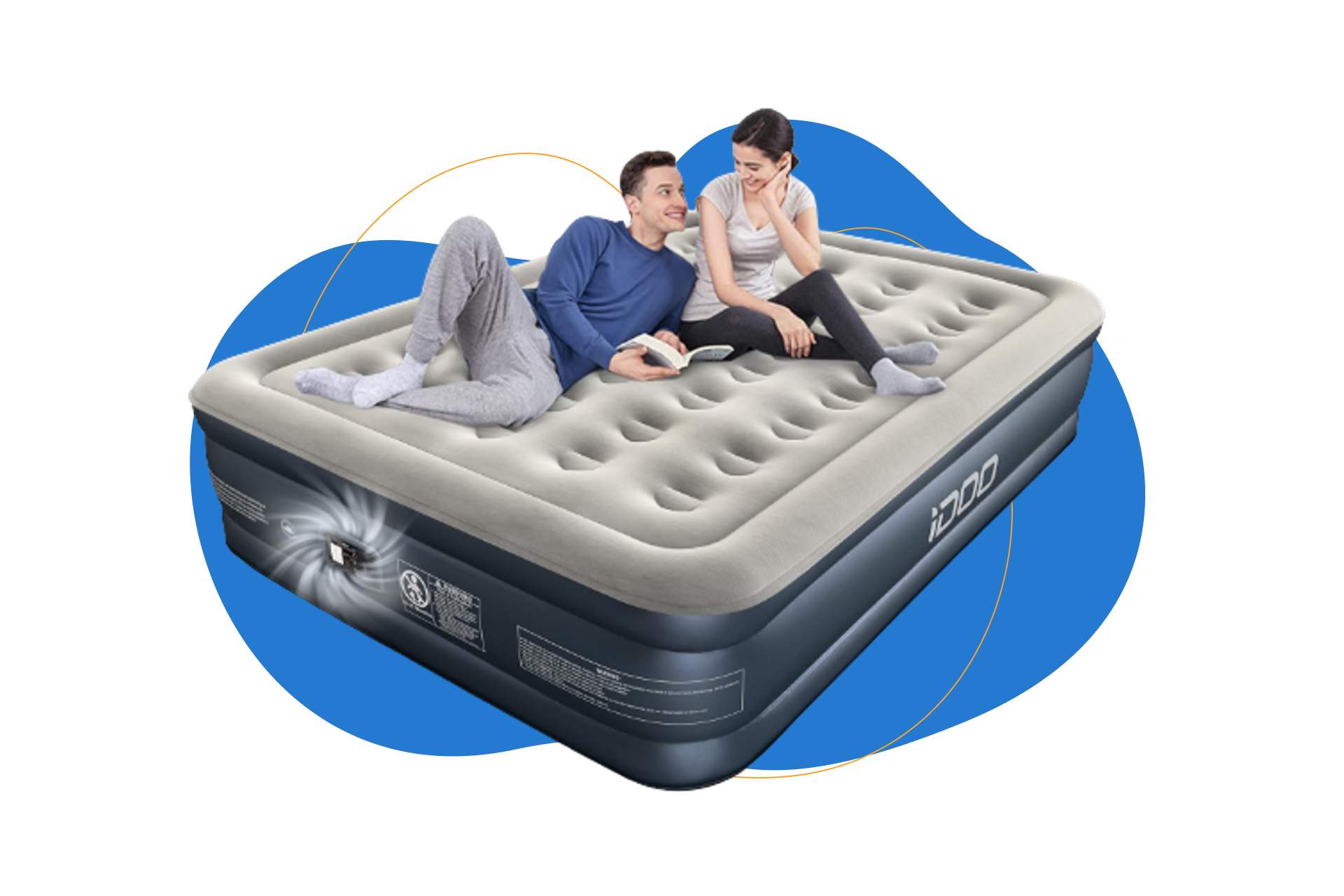 Colchón hinchable iDOO cama de matrimonio