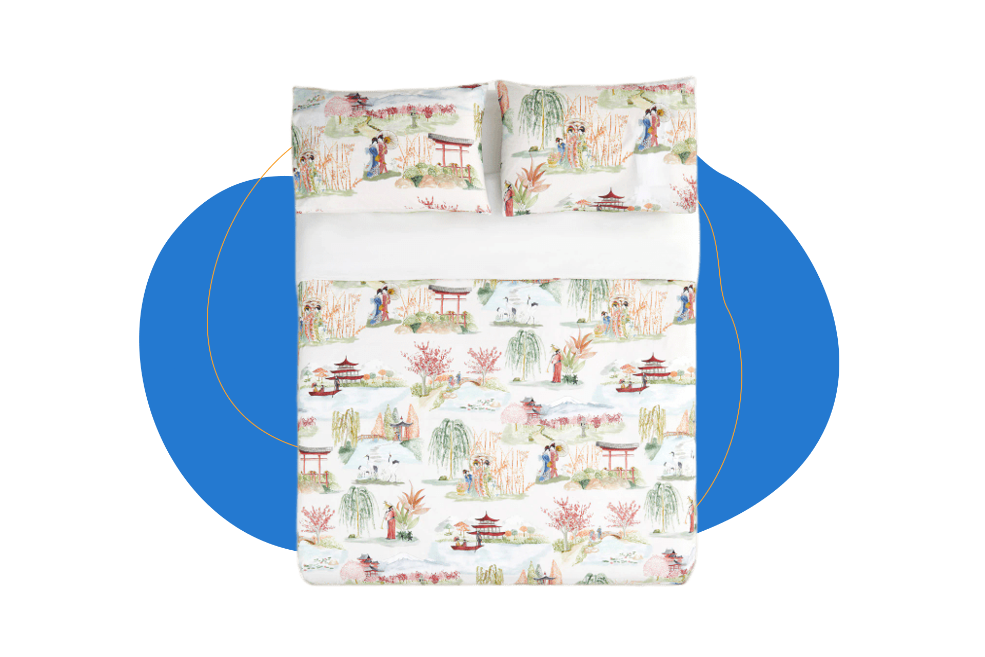 Juego de funda nórdica algodón sostenible Nakamura