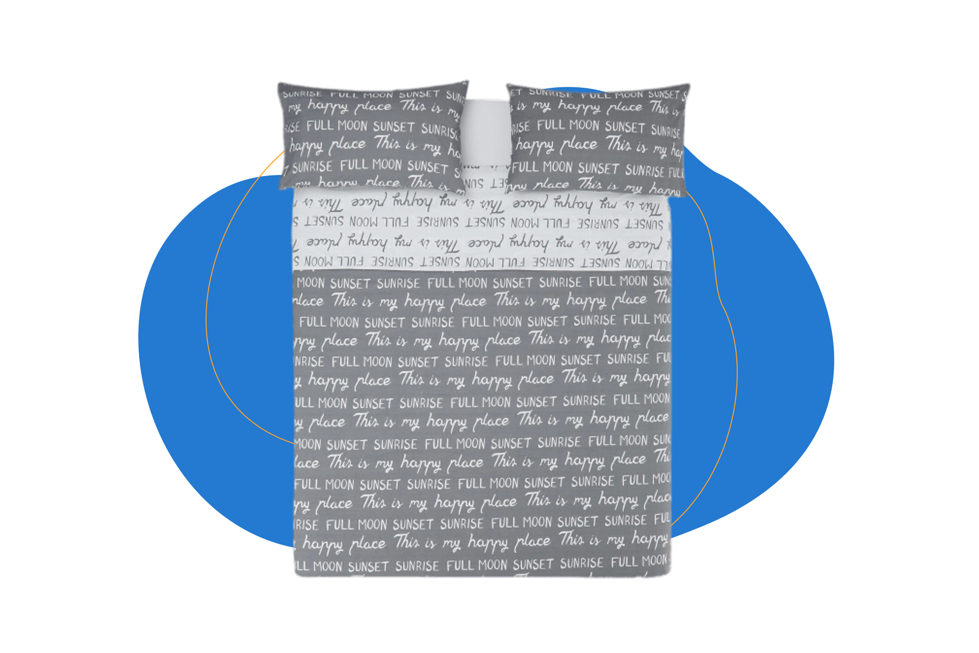 Juego de funda nórdica reversible Sun & Moon