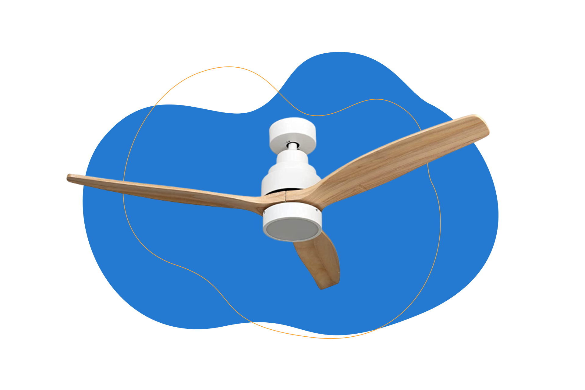 Mellerware - Ventilador de Techo con Mando a Distancia Brizy Bright