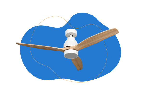 Mellerware - Ventilador de Techo con Mando a Distancia Brizy Bright