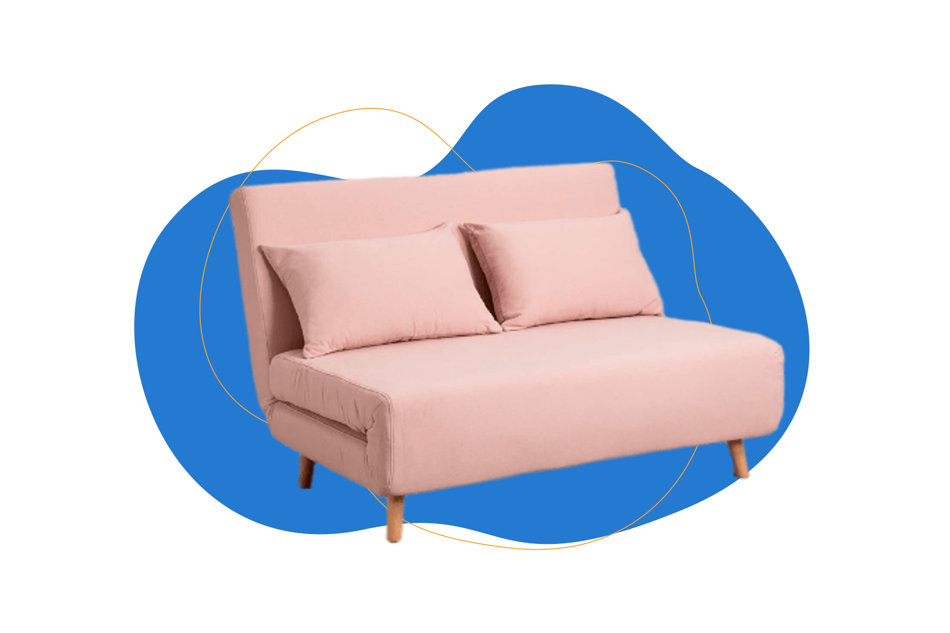 SKLUM Sofá Cama de 2 plazas en Tela