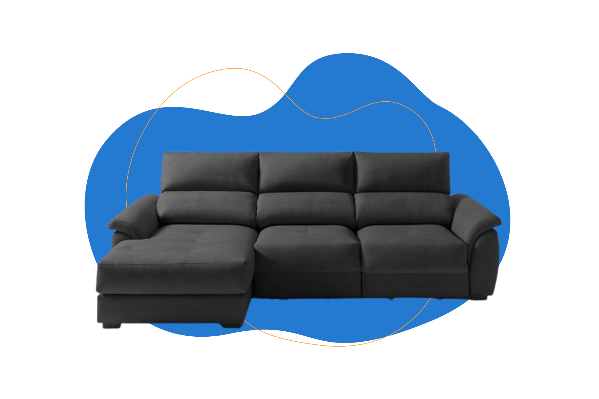 Sofá Benson 2 Conforama Chaise Longue con cama