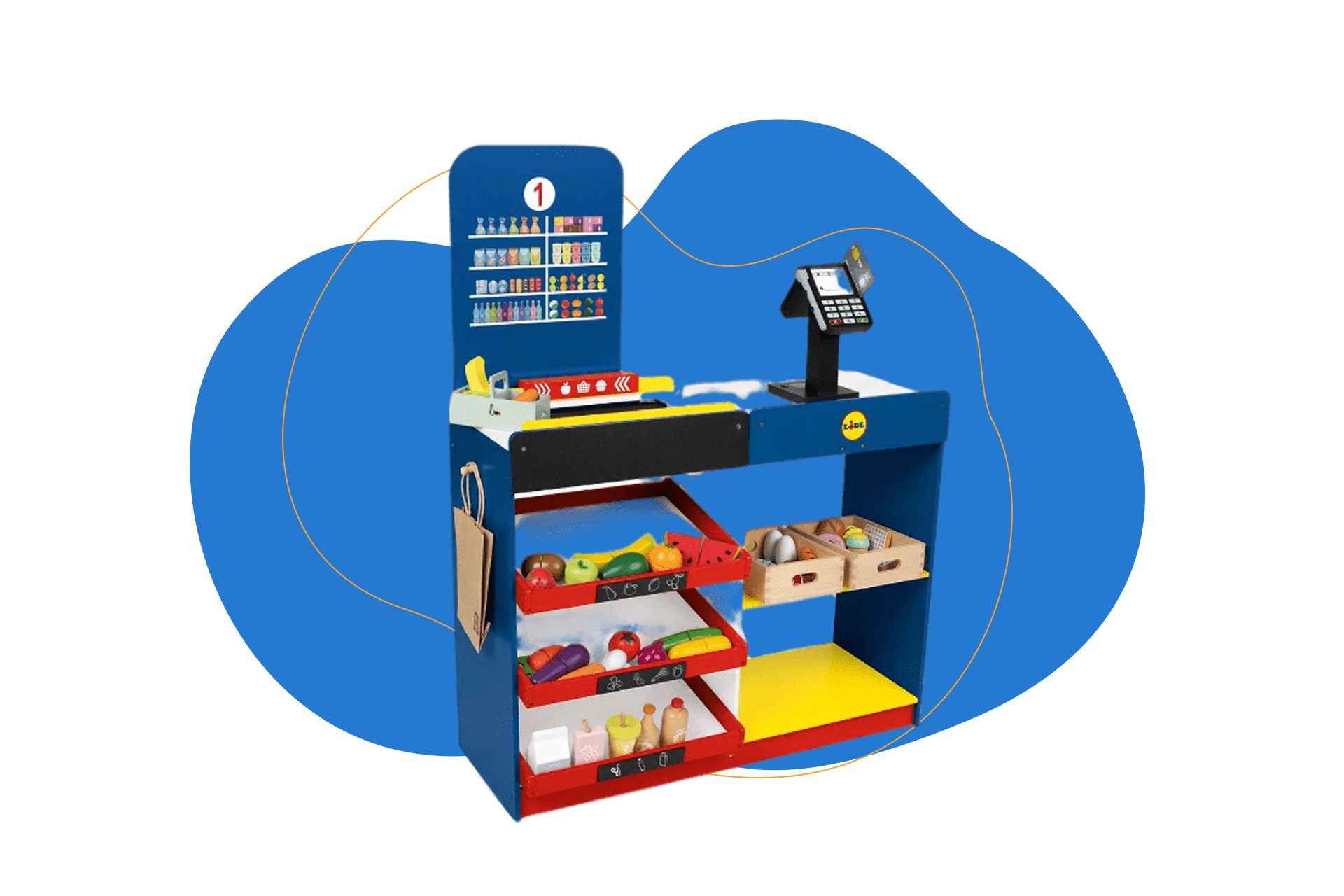 Tienda Lidl de madera