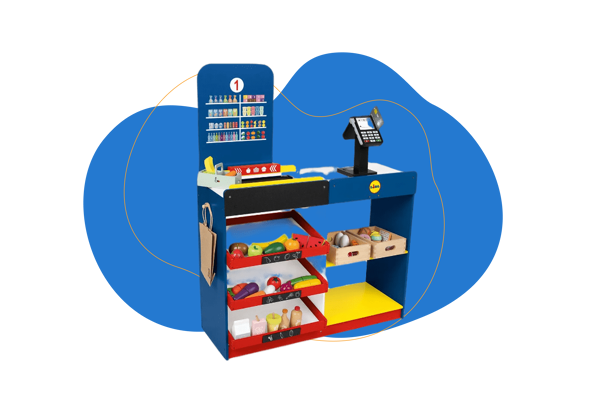 Tienda Lidl de madera