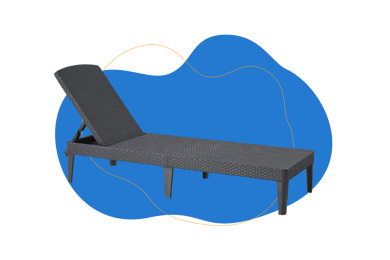 Tumbona Keter plegable de jardín exterior Jaipur