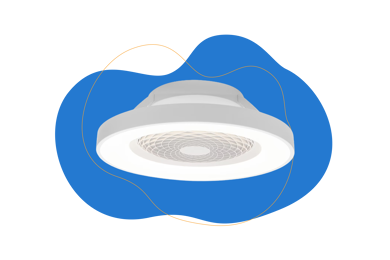 Ventilador de techo con LED integrado Tibet Motor DC Mantra