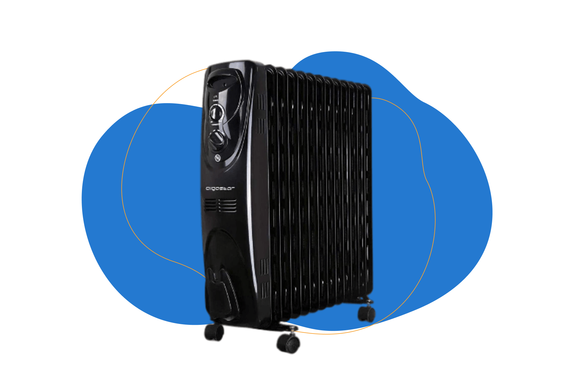 Aigostar Black Forest, radiador de aceite de 2500 W