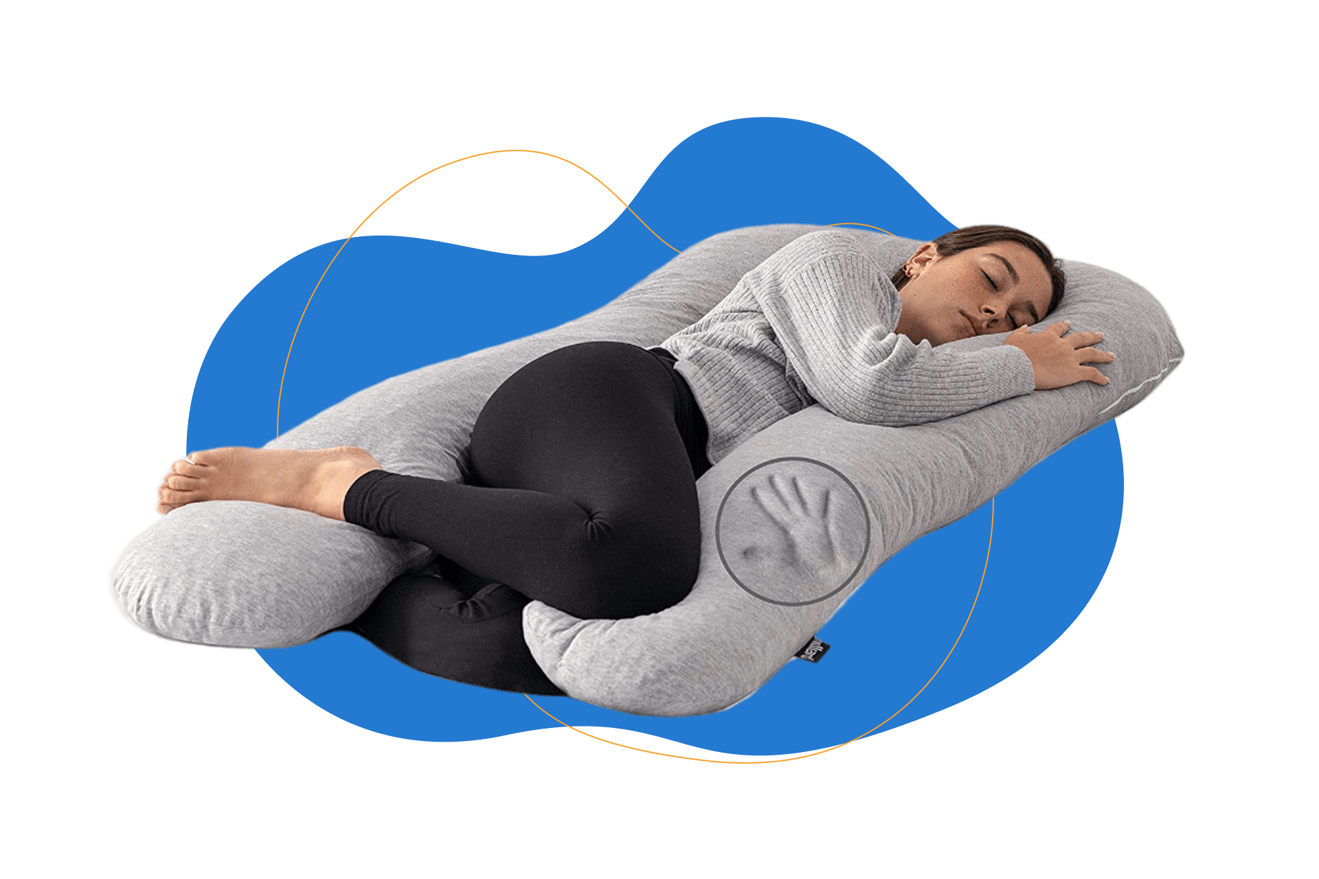 Almohada para dormir de lado Milliard con Forma de U