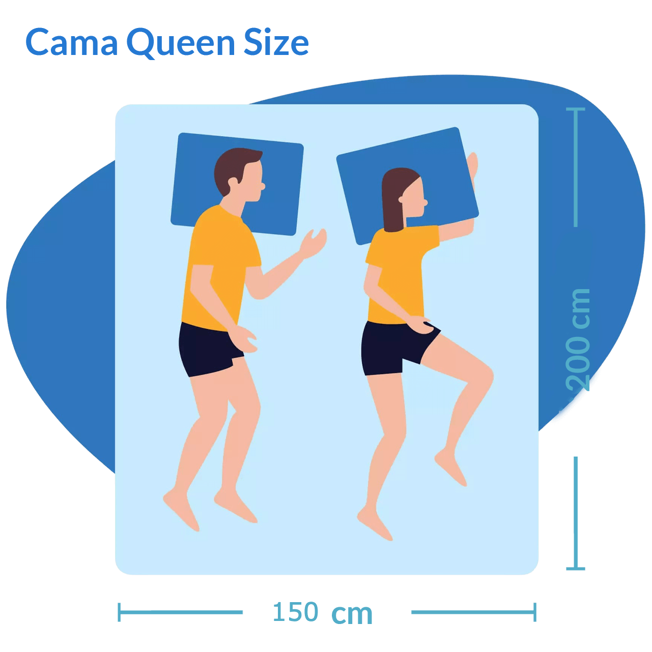 cama queen size dimensiones