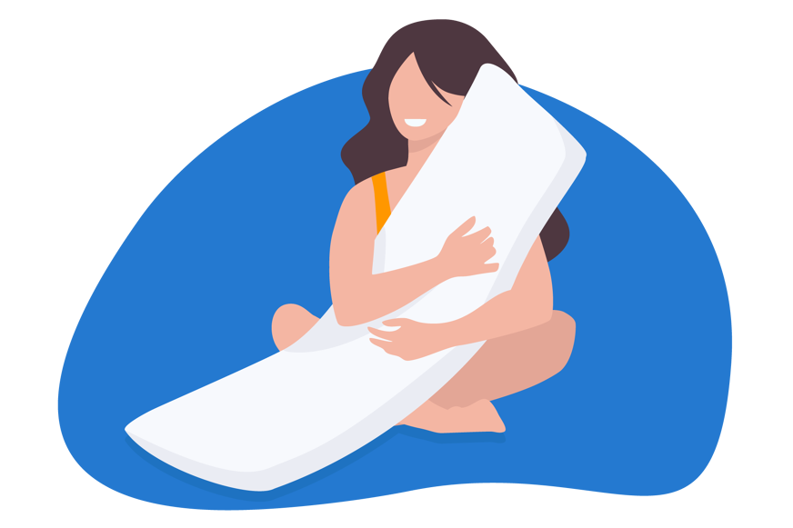 almahada alargada embarazada