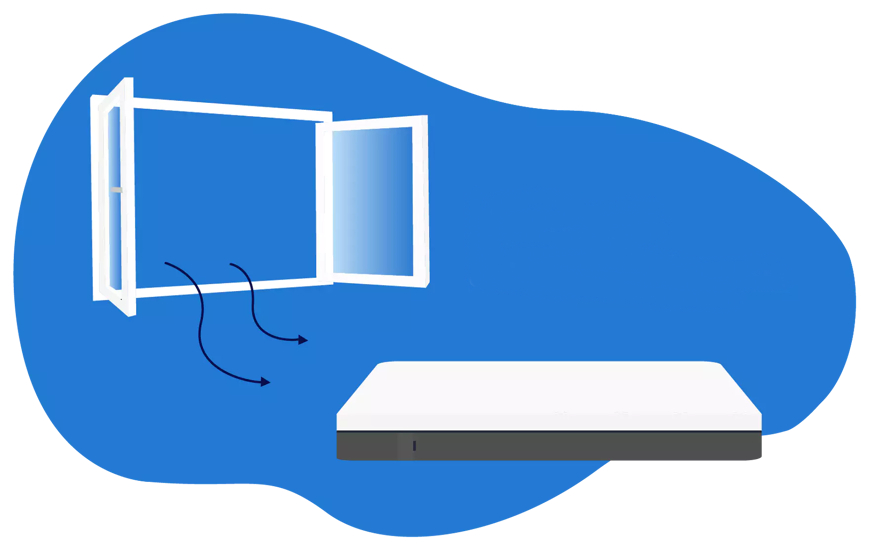 aerear un colchon cuna