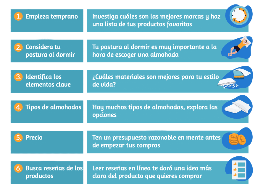 como comprar almohada