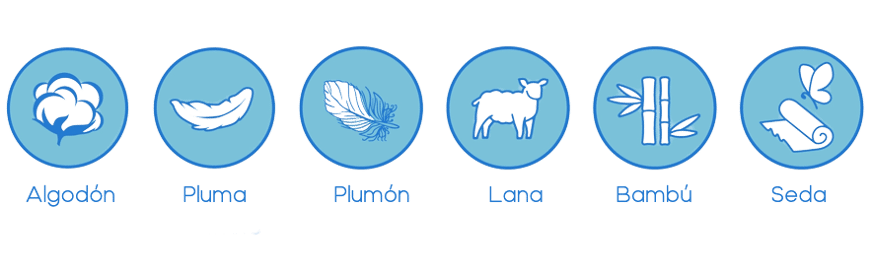 materiales edredon
