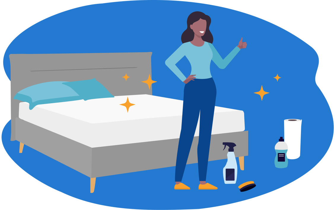 Limpiar un colchón paso a paso